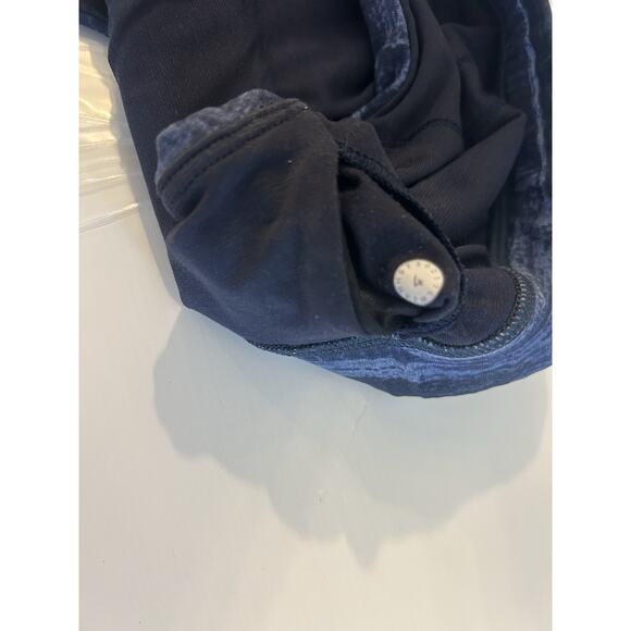 Lululemon Train Times Bra Illuminate Multi Blue/ Black size 4 Mesh women - Picture 4 of 7